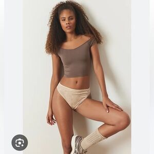 Urban Outfitters out from under ballet off shoulder tee